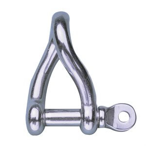 Twist D shackle 3 / 16'' (free pin)