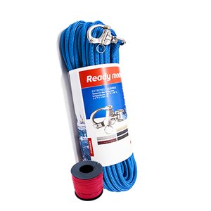 Blizzard Plus Spi line with snap shackle (10mm x 40m) (grey)