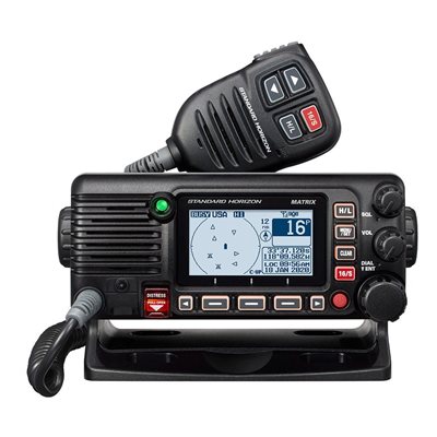  Radio VHF fixe GX2410 Matrix AIS / GPS / NMEA2000 (noir)