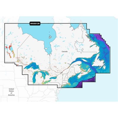 Garmin Navionics+ NSUS012R Canada, East & Great Lakes Charts