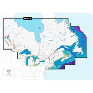 Garmin Navionics+ NSUS012R Canada, East & Great Lakes Charts