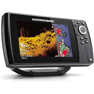 Sondeur HUMMINBIRD HELIX 7 CHIRP SI GPS G4 et cartes canadiennes LakeMaster