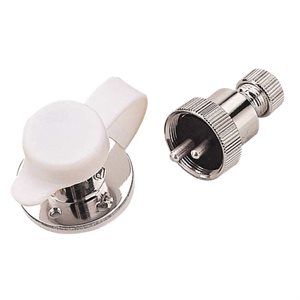 Sea-Dog Chrome brass connector 3 pin