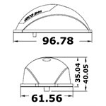 Feux de navigation Osculati Evoled (Polycarbonate blanc)