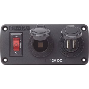 Panneau Belowdeck, entrée 12V / Chargeur USB