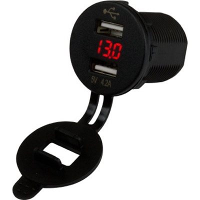 Seadog Dual USB Socket / Voltmeter with Hidden Display Cover