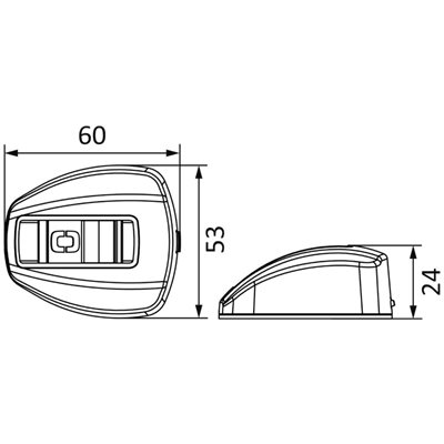 NEMO LED navigation lights 112.5° vertical mounting (port+starboard)