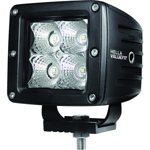 Hella four-inch, cube light four LED bulbs (black)