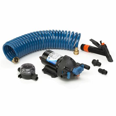 Washdown kit 12V with 25' hosecoil