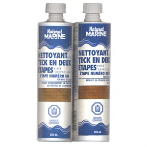 Teak cleaner 2 formulas 2x900 ml natural marine