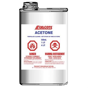 Acétone 500ml de Gelcote international