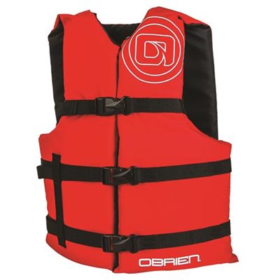 Gilets de sauvetage universel O'Brien avec Logo BLyacht - Cabano Marine (paquet de 4) (rouge)