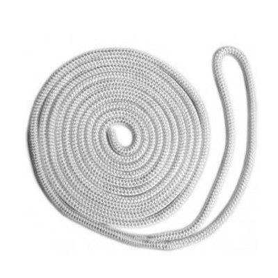 Amarre à double tressage 3 / 8'' x 20' (BLANC)