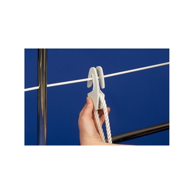 FastFender white fender adjusters for steel wire railing