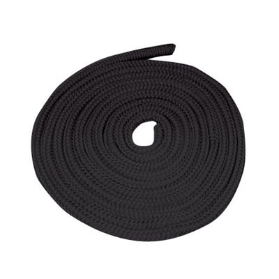 Cordage en nylon double tressage 3 / 8'' (noir) 