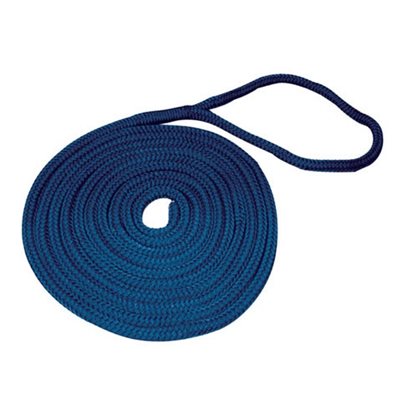 Amarre à double tressage 3 / 8'' x 15' (BLEU)