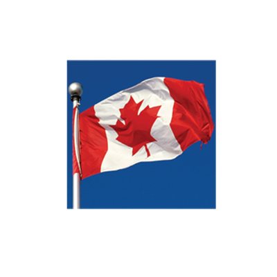 Drapeau 12'' x 24 '' Canada en nylon cousu