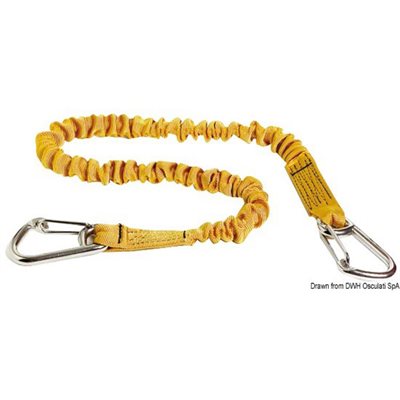 Springline Elastic tether for safety harness