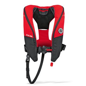 Mustang Atlas 190 DLX Pro Sensor Life inflatable Jacket (red / black)