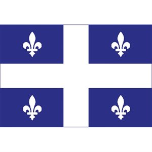 Quebec flag 9 x 18