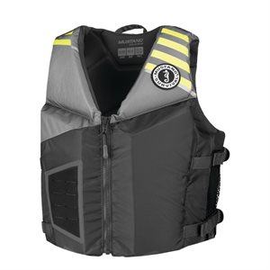 Veste de flottaison Mustang REV pour jeunes adultes (gris / jaune)