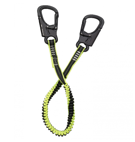 Plastimo tether with 2 premium aluminium safety hooks