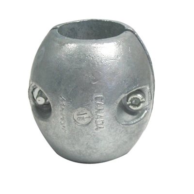 Anode sphérique métrique (22mm) en zinc d'arbre Bénéteauet Jeanneau