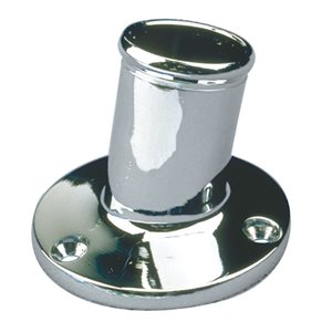 Chrome flag pole socket 1''