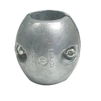 Anode sphérique métrique (30mm) en zinc d'arbre Bénéteau et Jeanneau