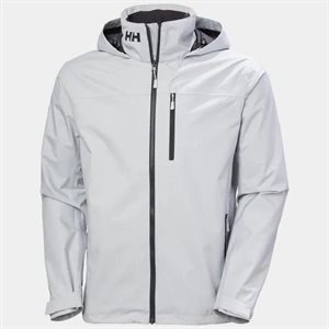 Helly Hansen Men’s Crew Hooded Sailing Jacket 2.0 (fog grey) (M)