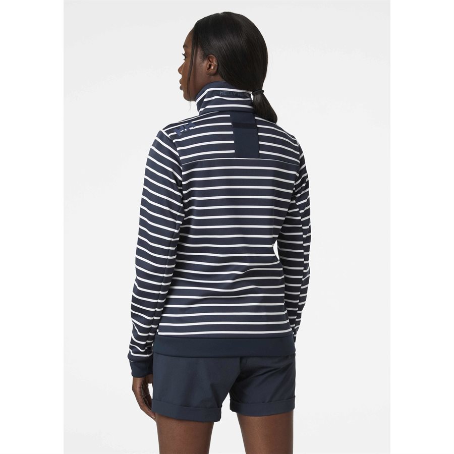 Helly Hansen Crew Fleece Jacket for women (navy stripe) (M)