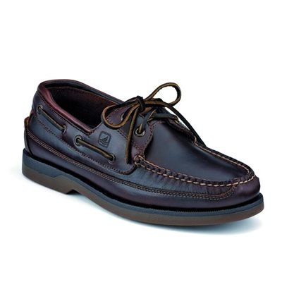 Souliers de bateau Sperry pour homme Mako 2-Oeillets en cuir (Amaretto) (10)