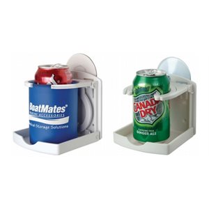 BoatMates 2-Pack Folding Drink Holders (white)