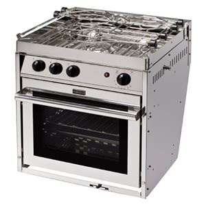 Cuisinière Force 10 sur cardan à 3 brûleurs avec four et grilloir (broil)