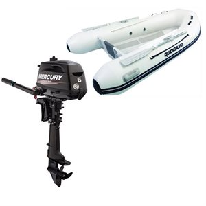 Quicksilver RIB Alu 270 and Mercury 6 HP outboard kit