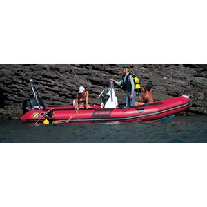 Bateau pneumatique semi-rigide Zodiac Pro 550 Rouge Strongan avec Yamaha F70L