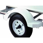 Fulton White Plastic Step Fender for 14" Trailer Wheels