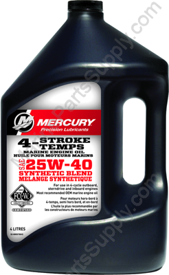 Mercury 4-Stroke Synthetic Blend Outboard Engine Oil 8M0078642 (4 litres)