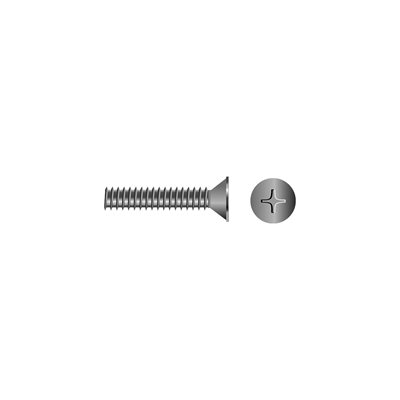 Vis machine tête plate 10-24 1'' (10)